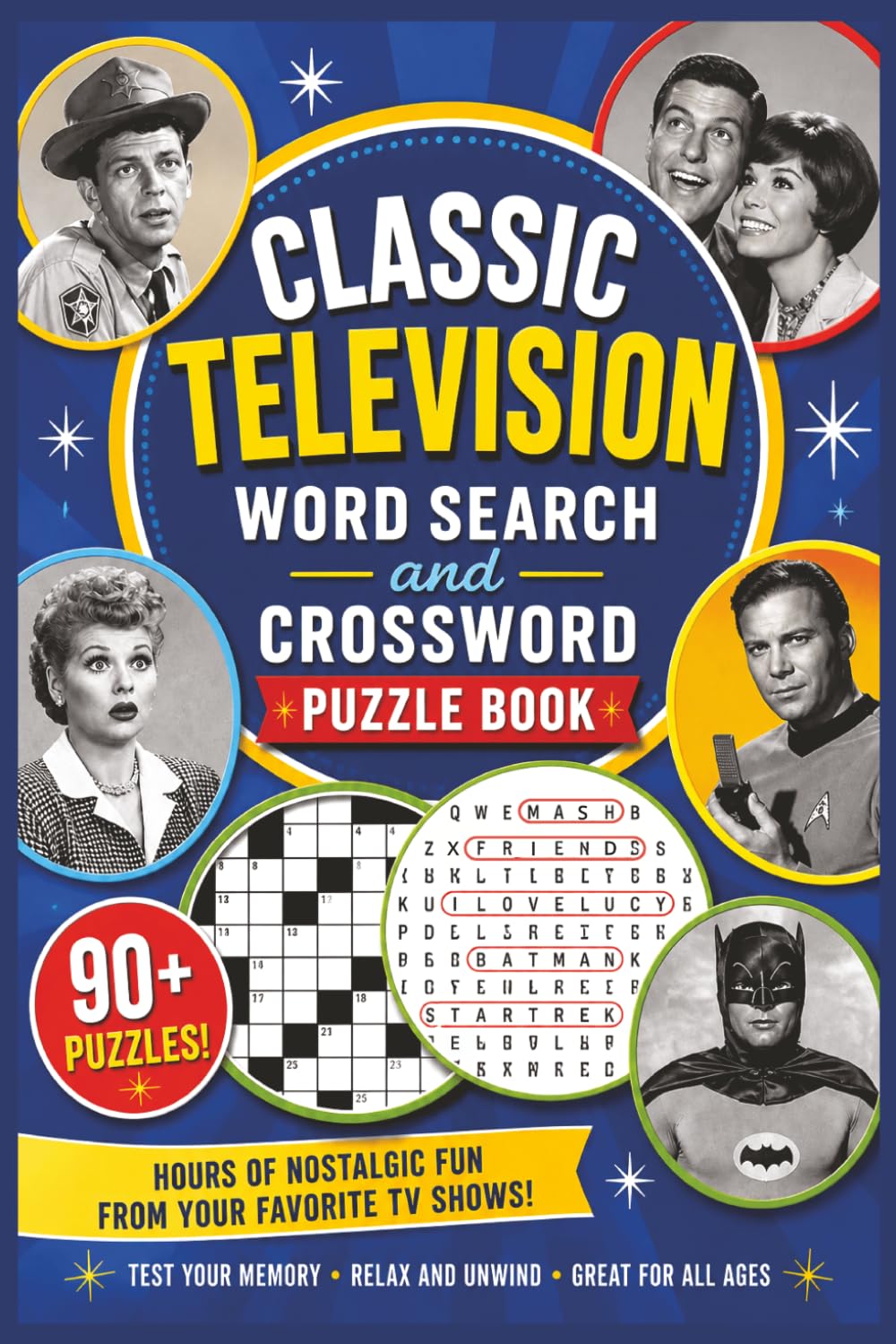 Classic Television Word Search and Crossword Puzzle Book: A Nostalgic Puzzle Collection Inspired by the Most Beloved Shows in Television History