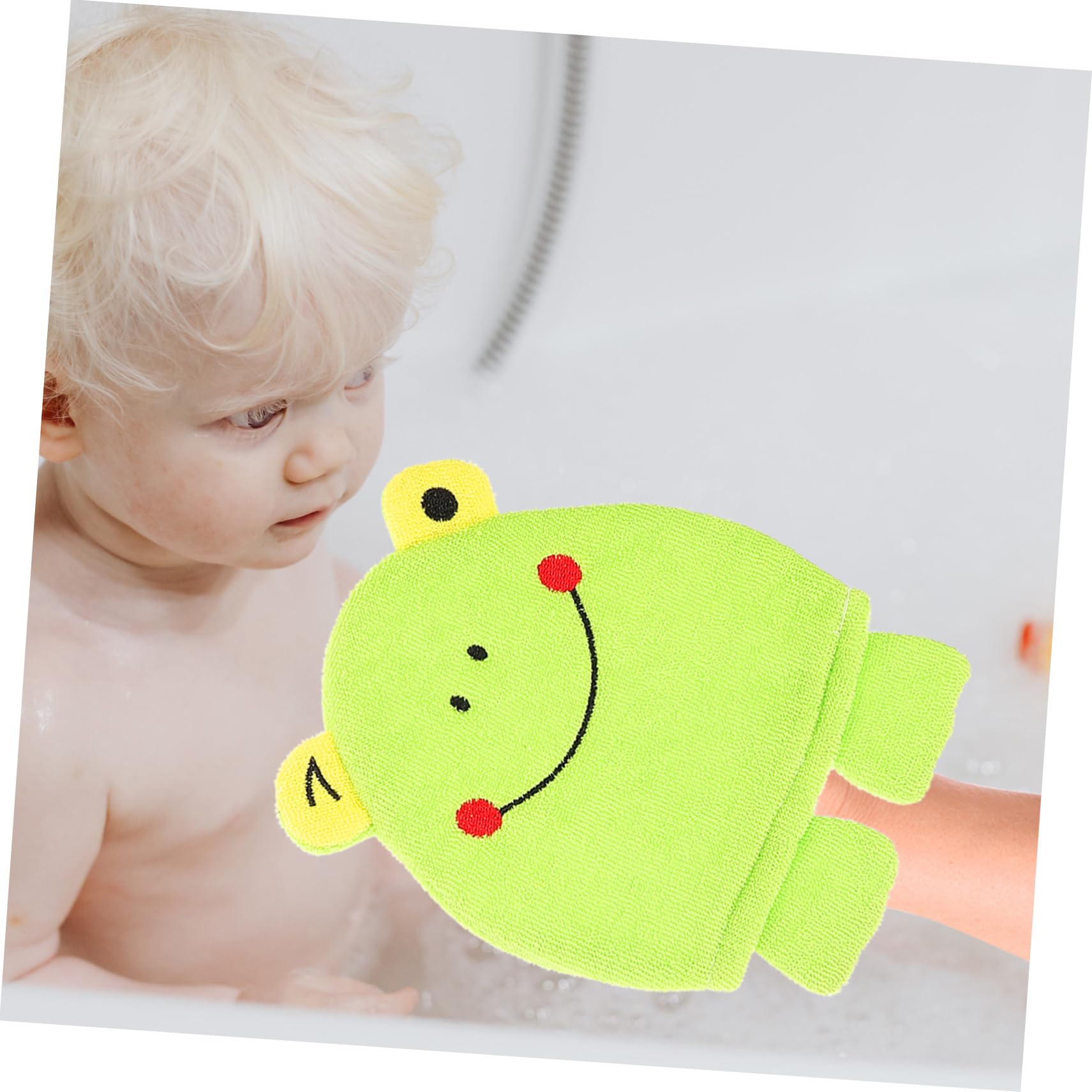 Beaupretty 9 Piezas accesorios de baño manopla baño esponja baño guante de baño para niños pequeños guante exfoliante Guantes manopla exfoliante suministros de limpieza de la piel conejito