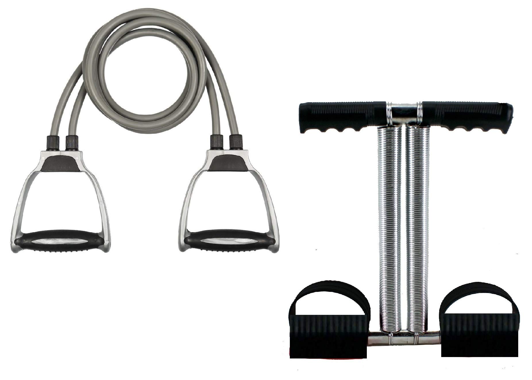 SIDHMART Tummy Trimmer and Resistance Band (2IN1 Combo Pack) Fitness Exercise Gym Accessories Full Body Stretching Strength Abdominal Core & Chest Abs Exercise Equipment Home Gym Combo (Multicolour) (B08R1RMXKH) Amazon Price History, Amazon Price Tracker