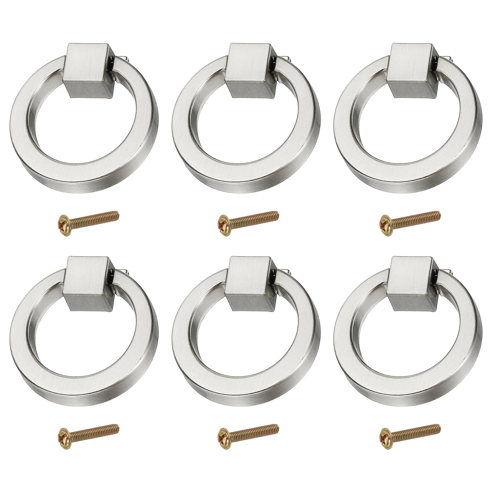 PATIKIL 6Pack Drawer Ring Pull Handles