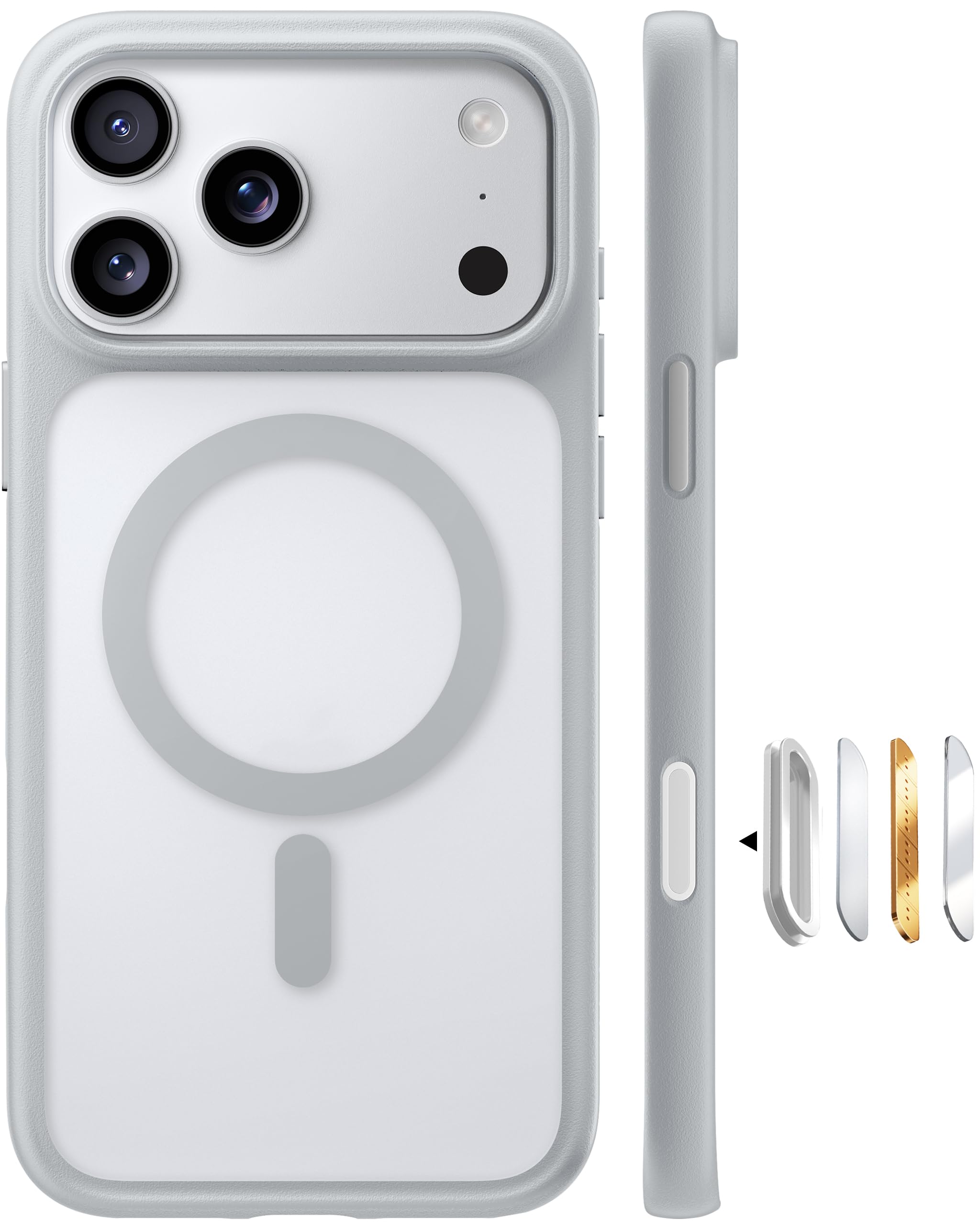 Photo 1 of TORRAS Magnetic & Shockproof Case for iPhone 17 Pro Max, Silver