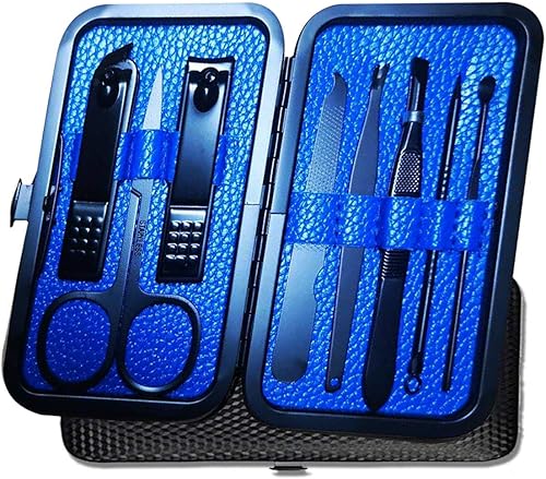 Miniatura 1 de Kit de manicura y pedicura 18 en 1, cortador de uñas de acero inoxidable de alta precisión, tijeras afiladas para hombres y mujeres, tijeras