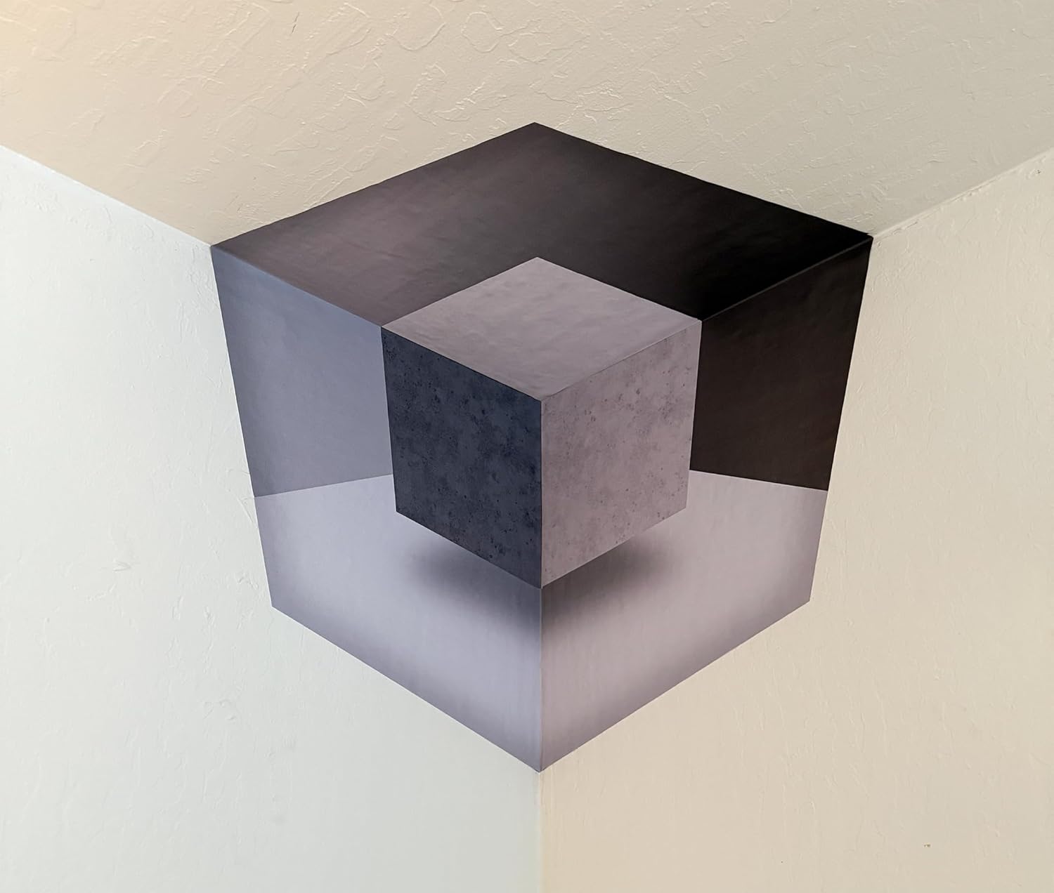 Impossible Corners™ — Wall Art That Reshapes Reality (Original 3D Corner Optical Illusion) (Cornered, 19"x19"x19")