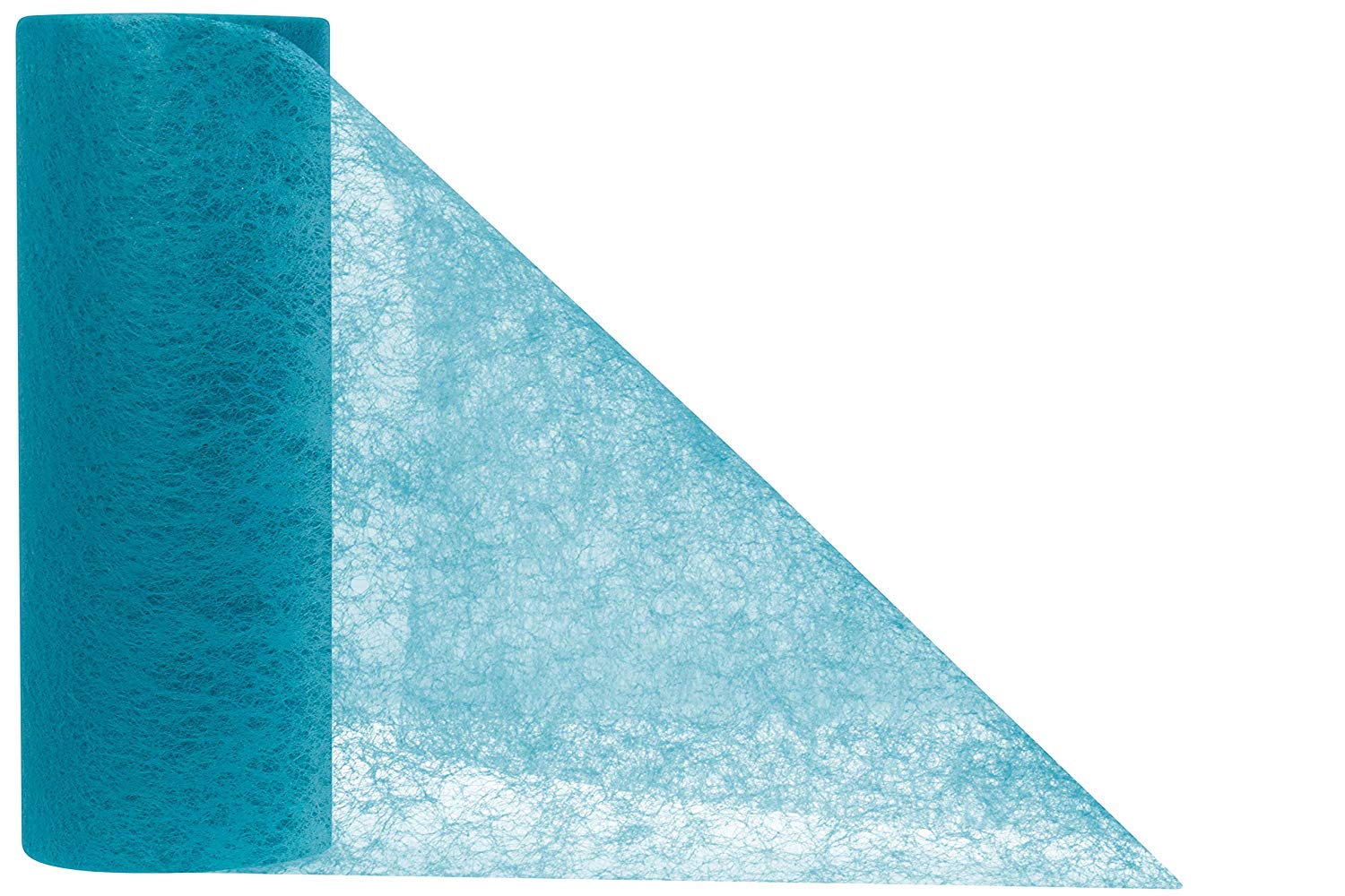 Einfarbiges Deko-Vlies Türkis – 12 Meter Rolle, 80cm Breit, Aus 100% Polyester