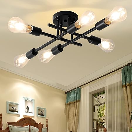 Semi Flush Mount Ceiling Light - 20 To 24 Inch / Ceiling Light Fixtu