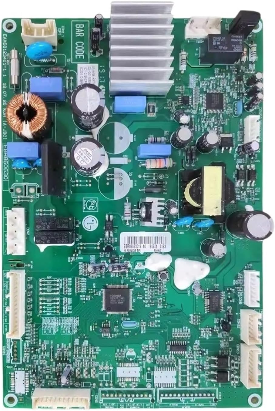 Refrigerator Control Board, Compatible For LG, EBR86063013 Circuit PCB EAX68123401-1.1 Fridge Motherboard Freezer Parts