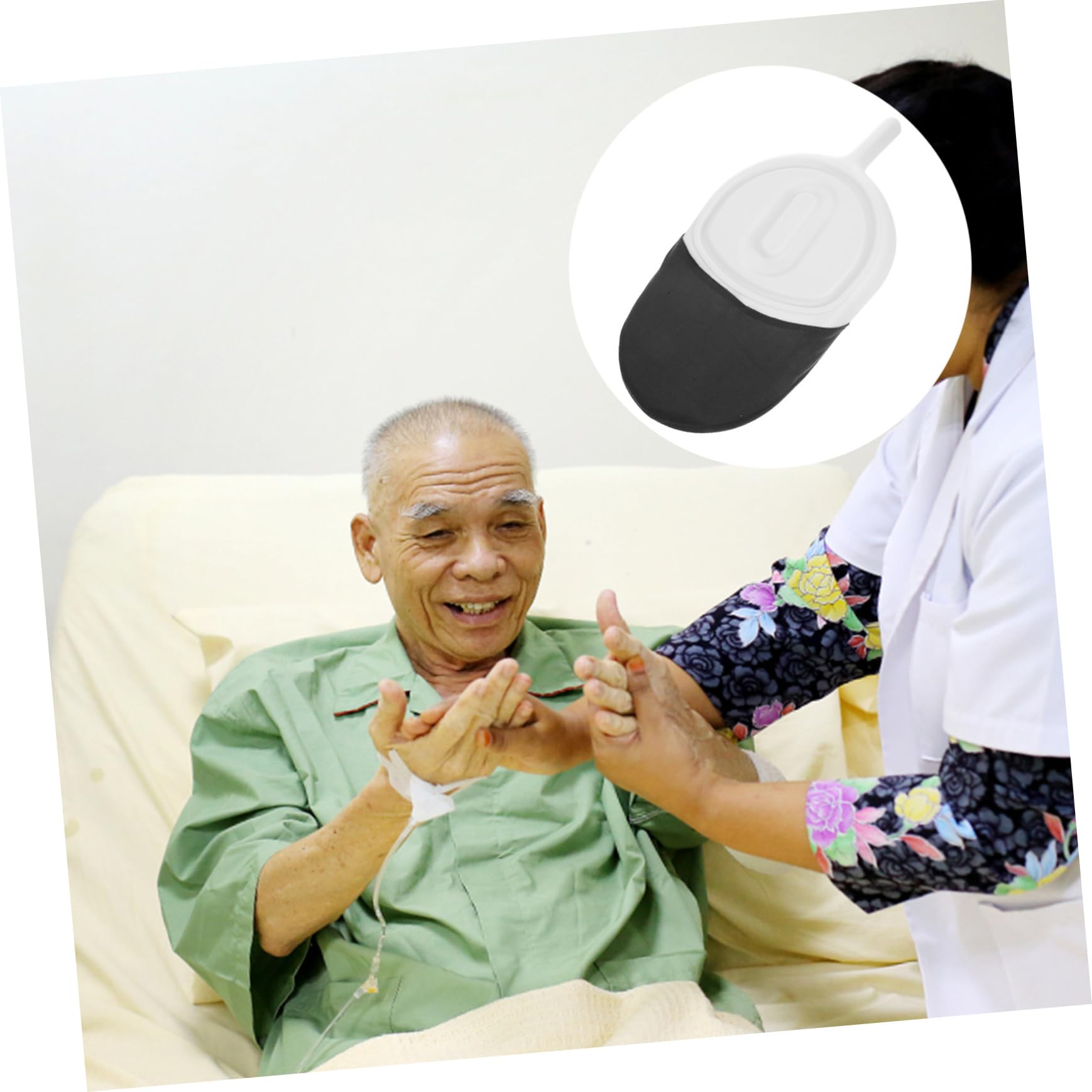 MOLUCKFU Portable Nursing Bed Pan Plastic Bed Pan Lid Urinal for Elderly Easy-Clean Design for Home Use