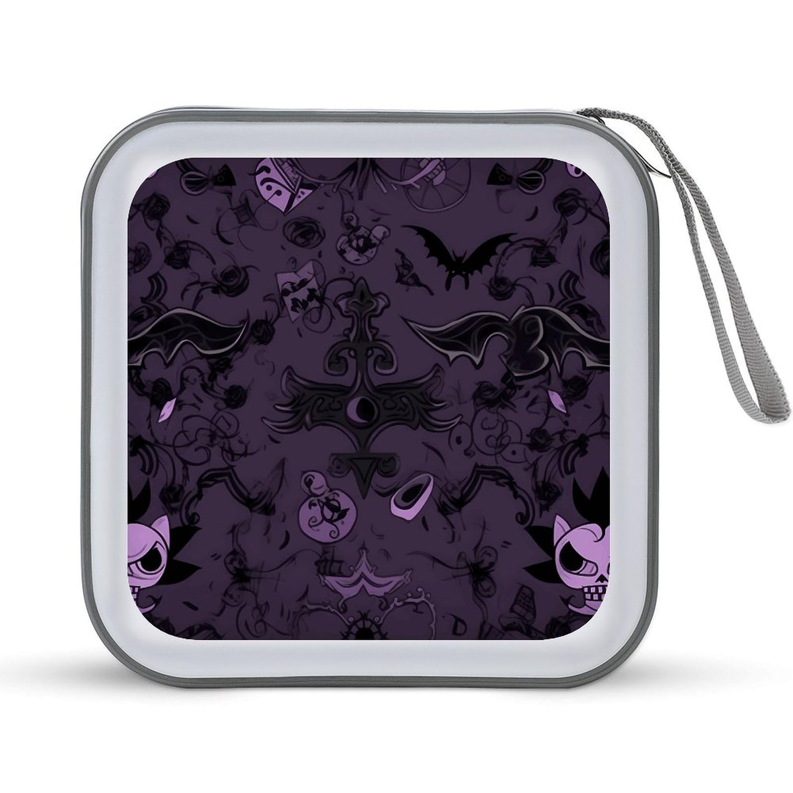Estuche para CD de plástico duro para 40 discos color morado