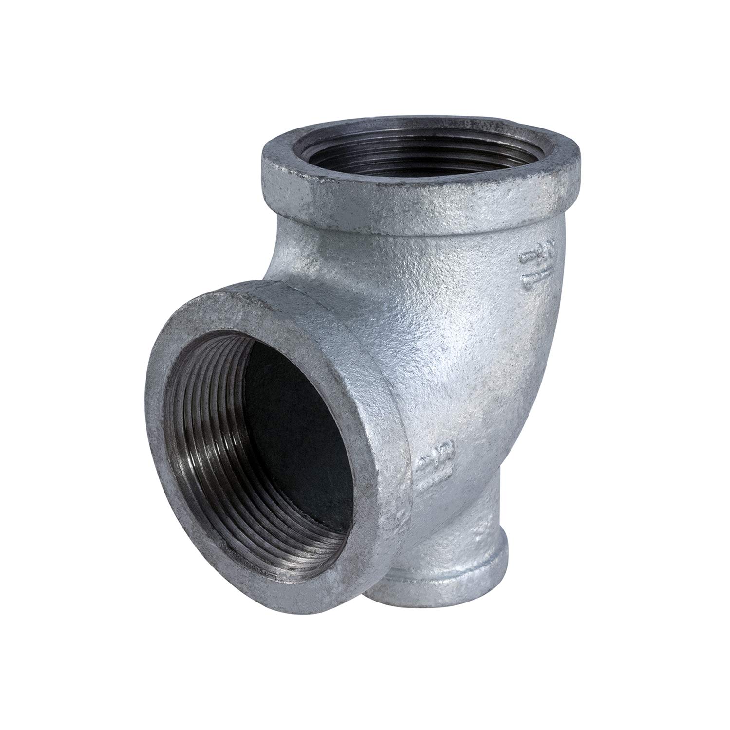 Té galvanisé malléable 1-1/2 x 3/4 x 1-1/2 Everflow raccordement plomberie filetage femelle Gmrt1213