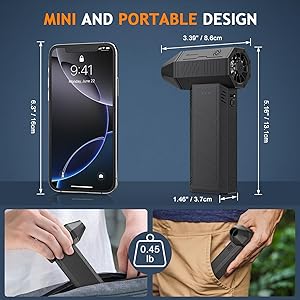 Compressed Air Duster - 180000RPM Powerful Electric Air Duster, 3 Gear Adjustable Cordless Air Blower, Rechargeable Dust Cleaner for Keyboard, Computer, Home, Outdoor, Car