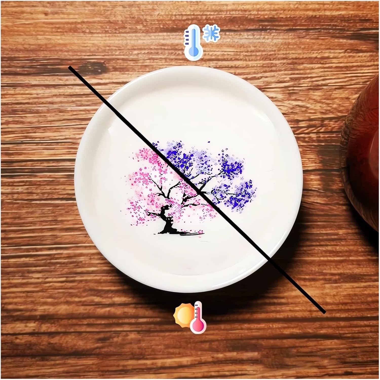 Product image of Magic Sakura Cherry Blossom Sake Cup - 2023 New Ceramic Sake Cold/Hot Temperature Color Changing Cup Glasses, Japanese Tea Wine Soju Sake Cup Glasses Set, Magical Blooming Sake Cups (Sakura- Cold&Hot)