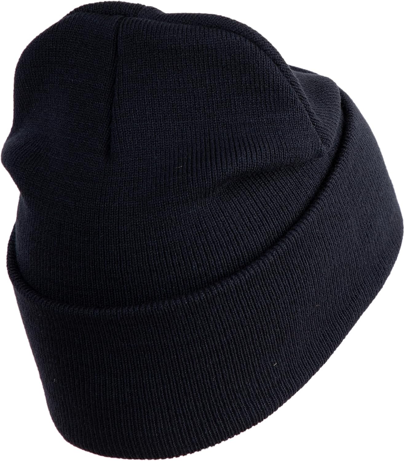 U.S. Airforce Veteran with Roundel Logo Embroidered 12 Inch Solid Knit Cuff Long Beanie Made in USA
