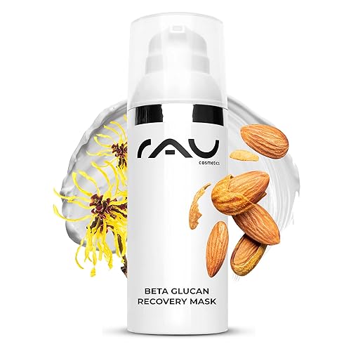 RAU - Máscara de recuperación de beta glucano (1.7 onzas líquidas)  Máscara de crema para piel irritada, seca, agrietada o áspera  Mascarilla