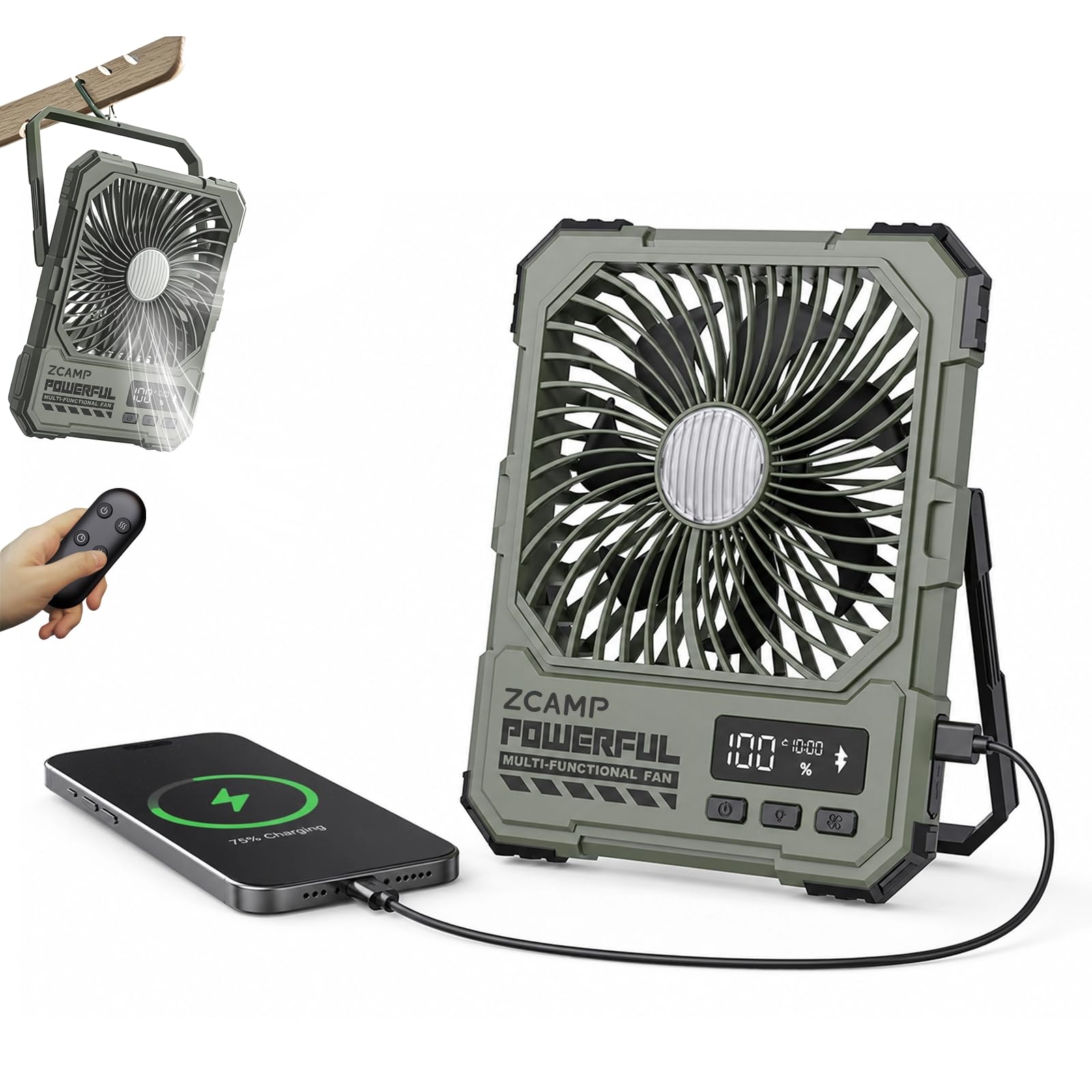 Ventilateur de camping pour tente idéal pour les nuits d'été