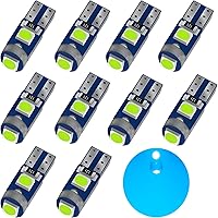 Vista 12 de AUXLIGHT Bombilla LED Ámbar Amarilla T5 37 74 2721 PC74 PC37, Chips 3030 Super Brillantes de 12 Voltios, Reemplazos, para Interior, Cúpula, Mapa