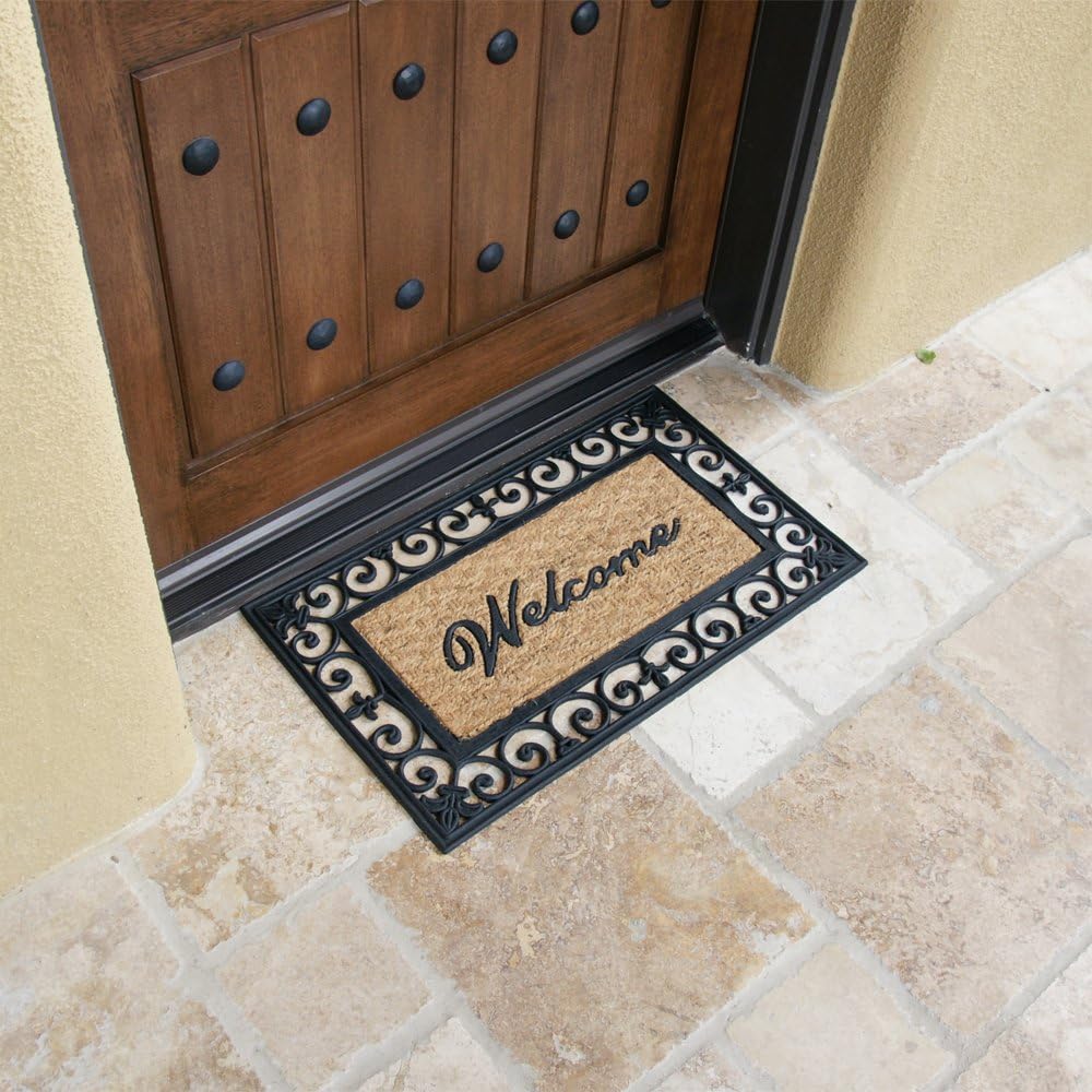 Rubber-Cal "Welcome to Your Fortress Outdoor Coco Coir Welcome Doormat, 18 x 30-Inch