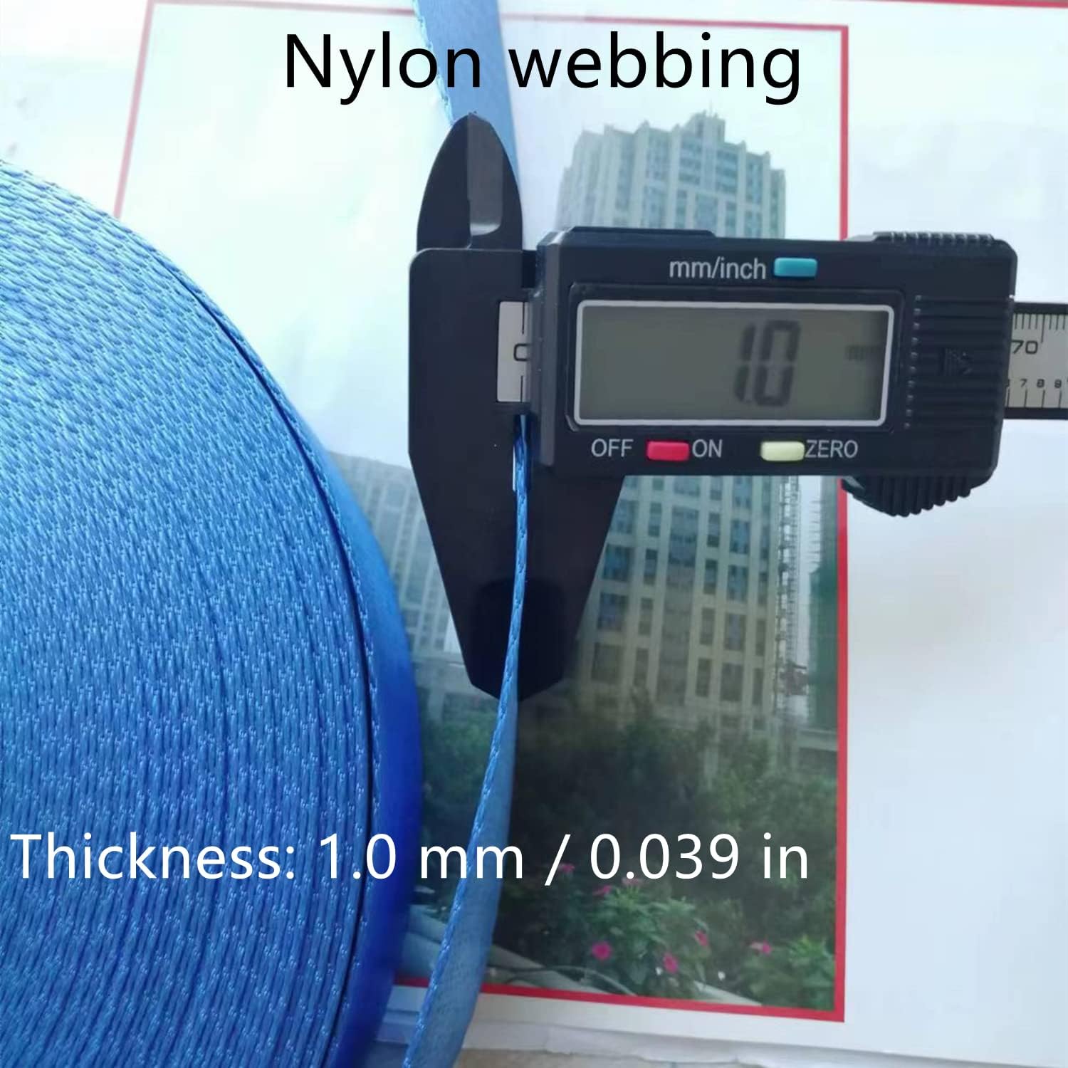 Webbing 1.5 Inch - Heavy Nylon Webbing Strap Tape for Bags, Cargo/Luggage Strapping, Outdoor Climbing