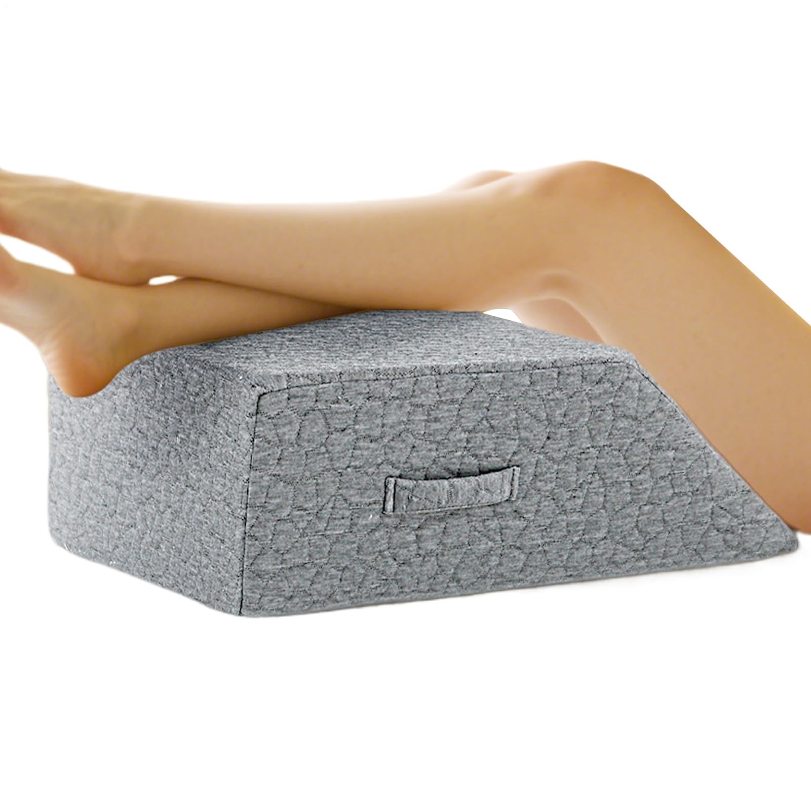 Poduszka na nogi, klin podwyższający, ergonomiczna poduszka nośna, rdzeń z miękkiej pianki, nadająca się do prania pokrowiec, lekka konstrukcja, pomoc zmniejszająca nacisk, wygodny kąt, idealna do
