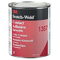 Vista 2 de 3M 1357 Scotch-Weld Adhesivo de contacto de neopreno de alto rendimiento, gris, 32 onzas
