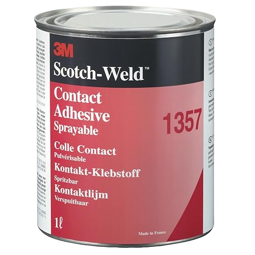 Miniatura 2 de 3M 1357 Scotch-Weld Adhesivo de contacto de neopreno de alto rendimiento, gris, 32 onzas