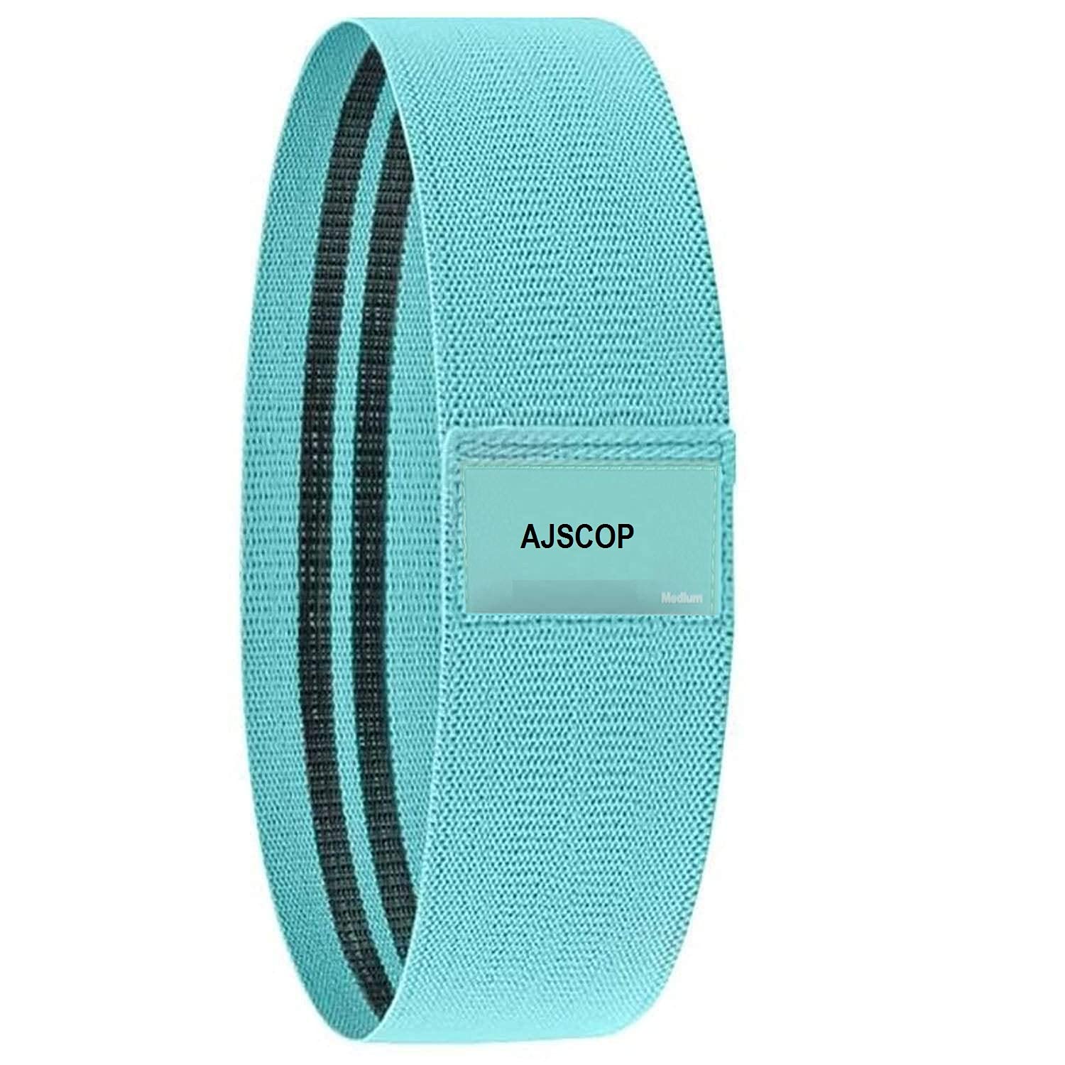 AJSCOP On-Slip Fabric Resistance Band for Men and Women. Stretchable Resistance Loop Bands for Toning Booty Hip Glutes Thighs Squat Legs Yoga Pilates at Home, Outdoors or Gym (Green (Medium)) (B0974K6FNN) Amazon Price History, Amazon Price Tracker