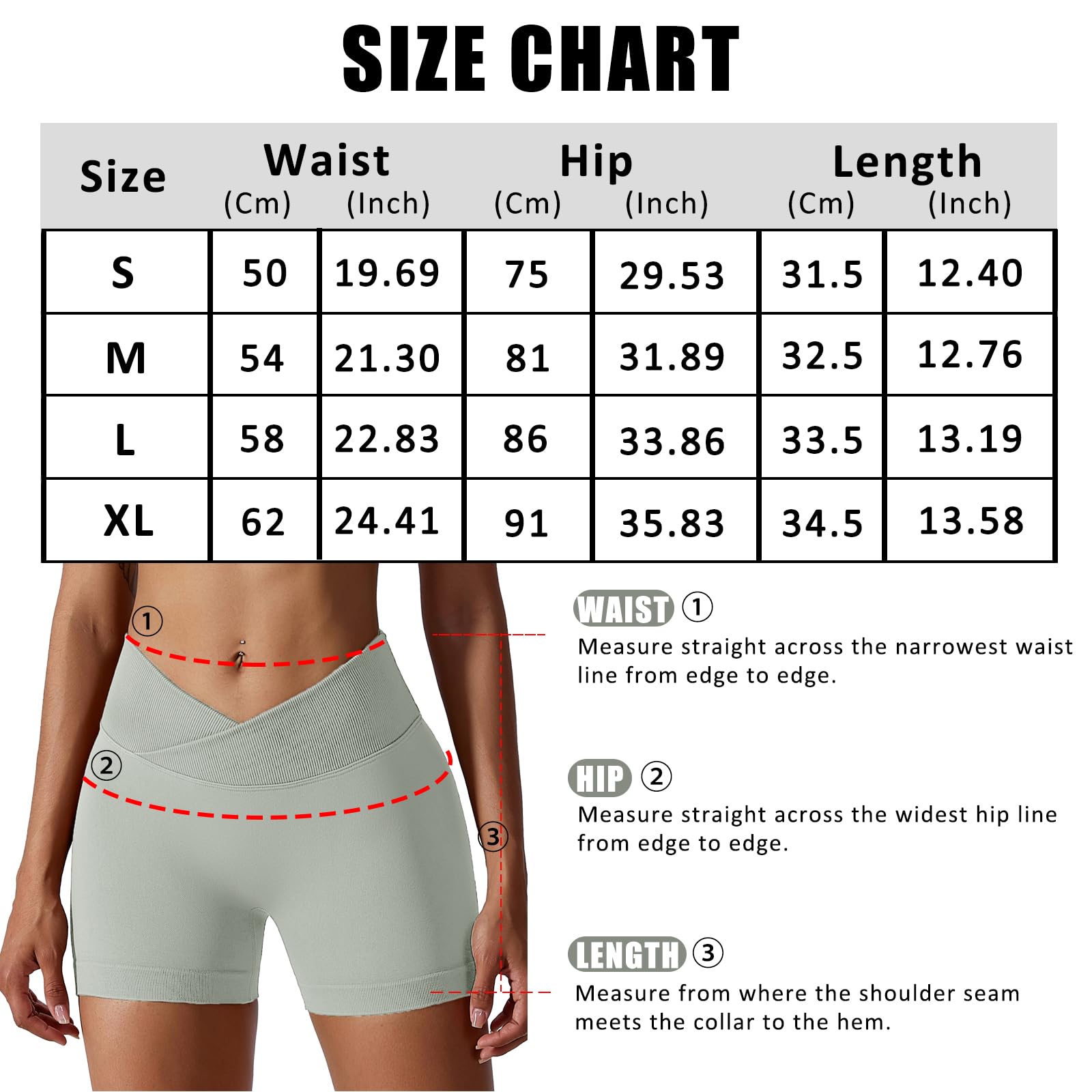 Coswind Pantaloncini Palestra Donna Sportivi Shorts Leggins Push Up Fitness Corti Modellanti a Vita Alta Yoga