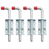 NATGAI Metal Lock Barrel Bolt Spring Loaded Locking Latch 6.5