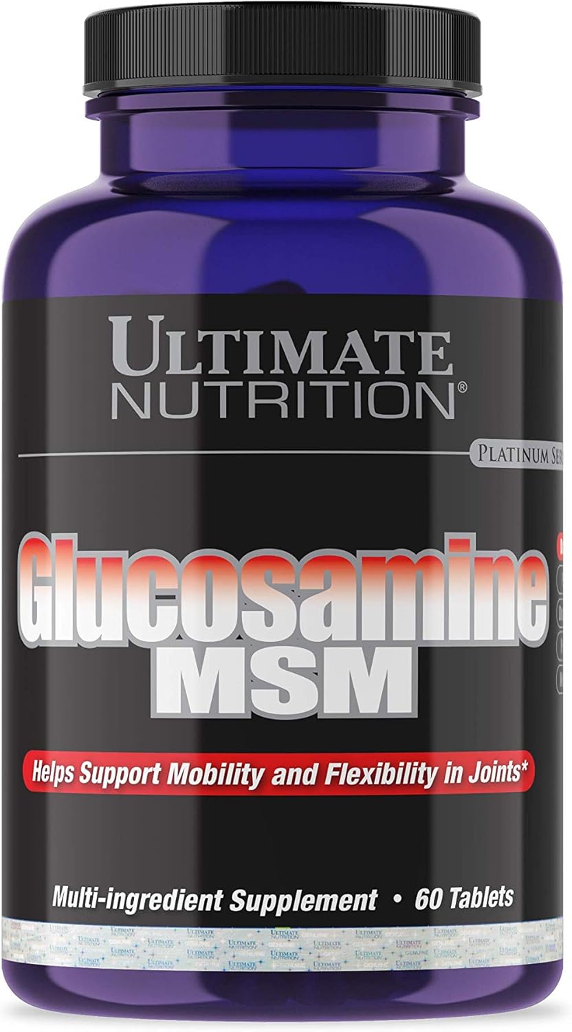 Ultimate Nutrition Glucosamine Supplement with MSM Increase Joint and Bone Health