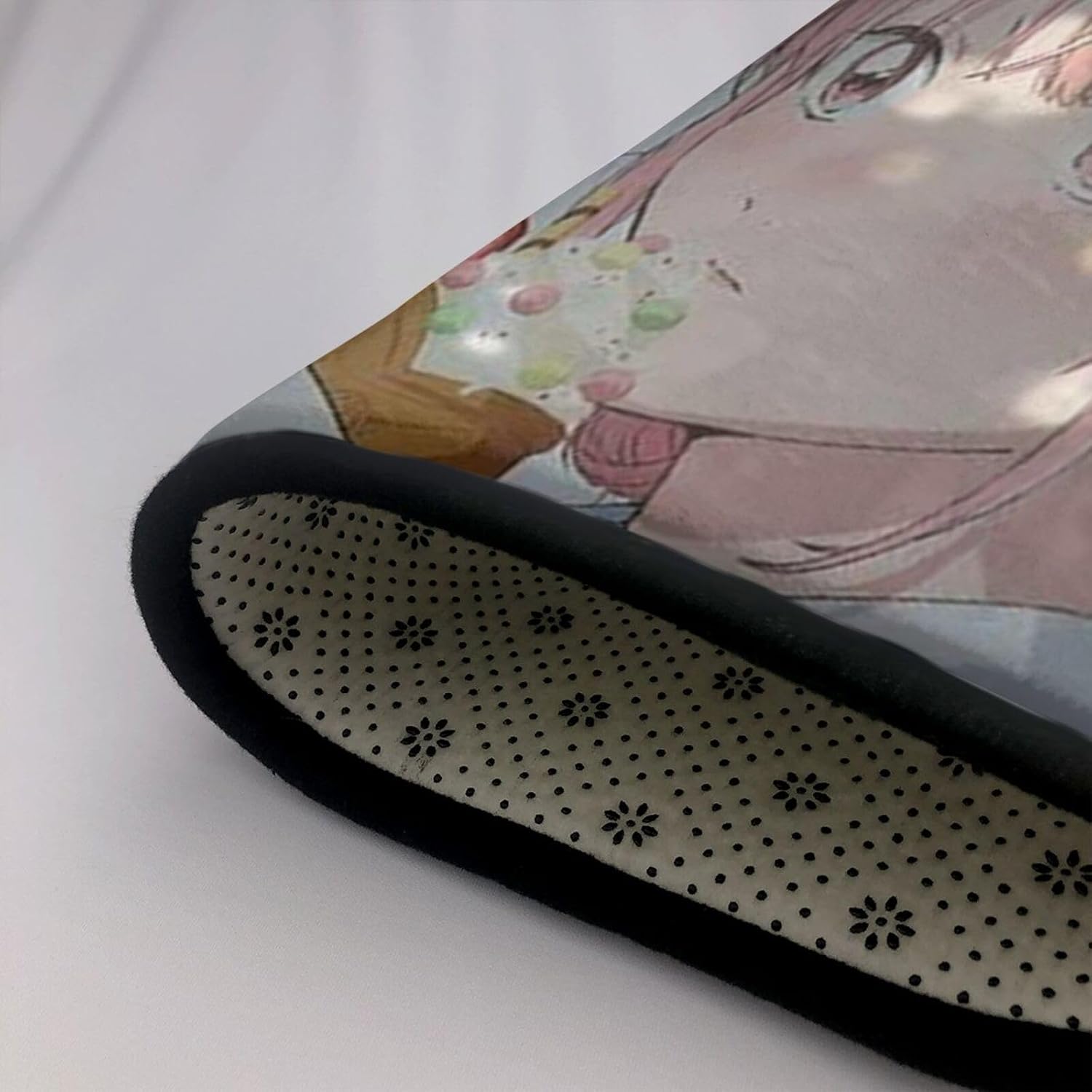 アオのハコ (4) 多機能 フランネルフロアマット 100% ポリエステル 厚 0.8cm&times; 幅 120cm&times; 長 160cm 抗菌