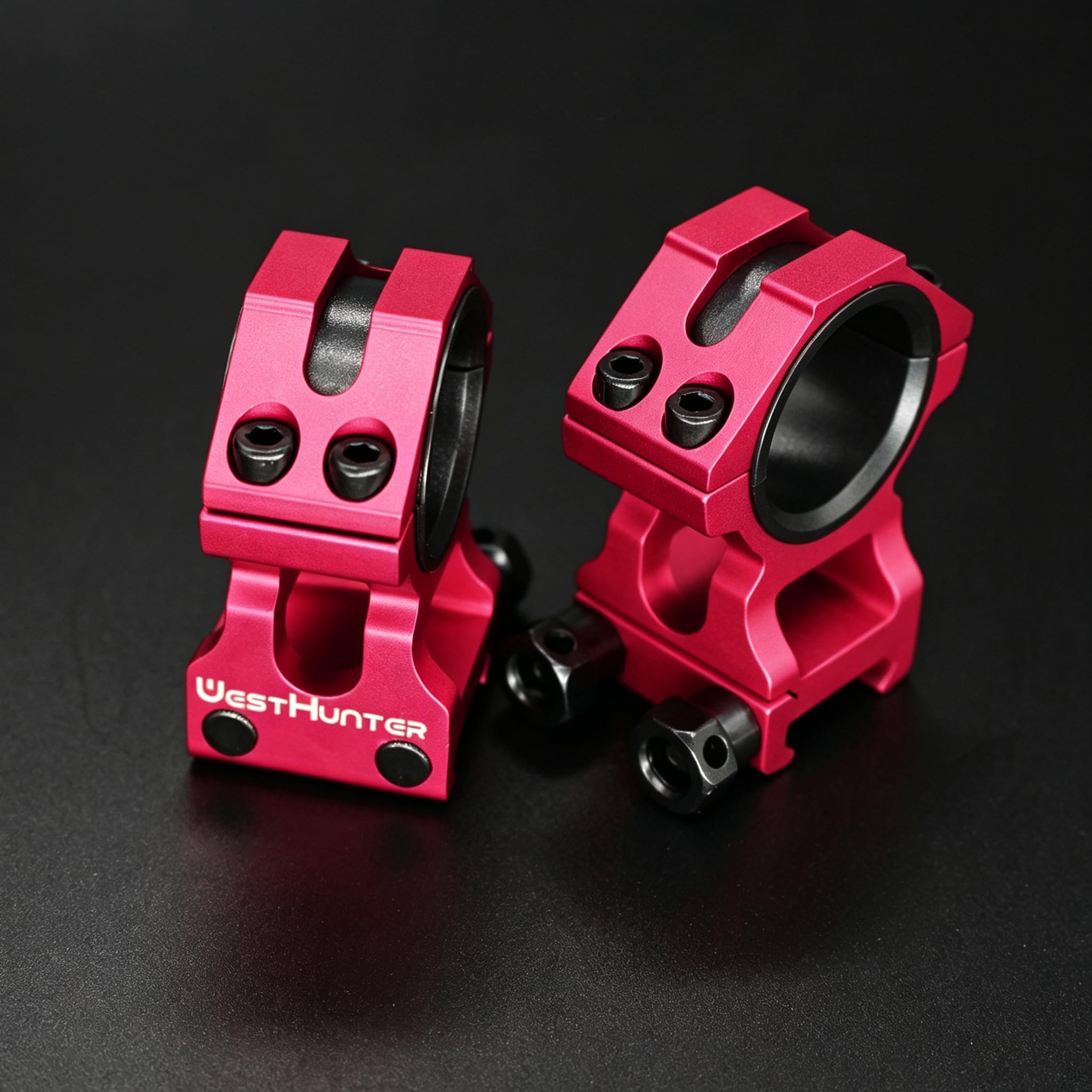 WestHunter Optics Teleskopowe pierścienie do lunety, precyzyjny wspornik do montażu celowników 30 mm i 25,4 mm na szynach Picatinny (wyłącznie do aktywności sportowych) | Wysokość środkowa 36 mm / 29