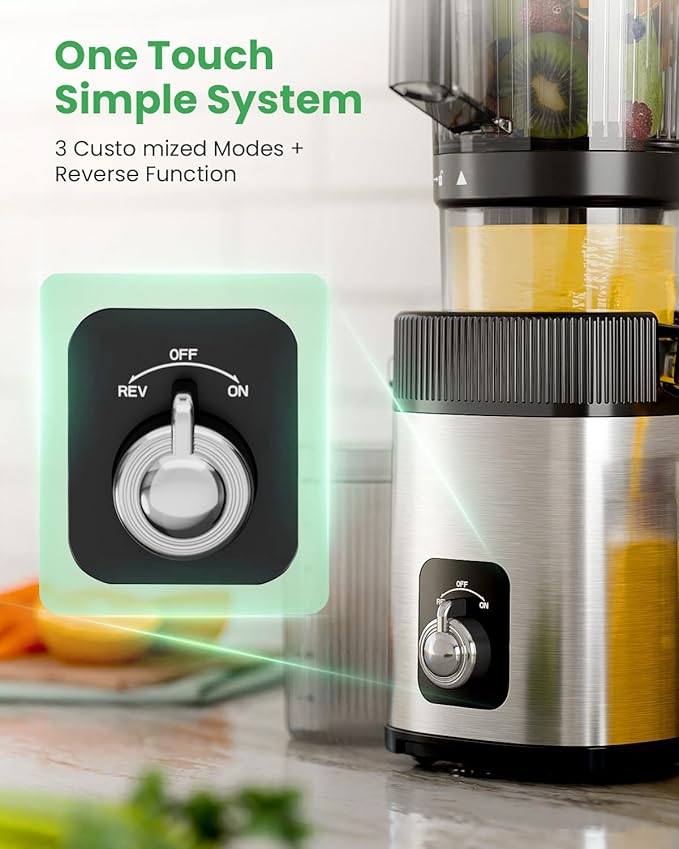 Extractor de Jugos Prensado Frío Boca Ancha 4.5 Pulgadas Fun miniatura 4