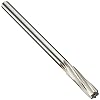 127-1 High-Speed Steel Chucking Reamer, Right Hand Spiral Flute, Round Shank, Uncoated Finish, Size: 25/32