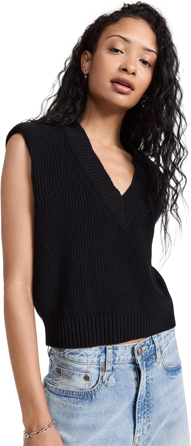 Pistola Denim Chaleco tipo suéter Bella para mujer