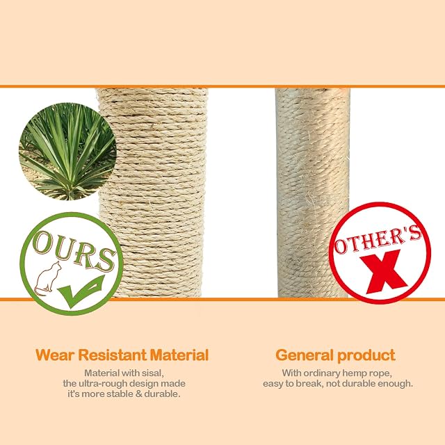 Foto 6 de 6 de BPS Árbol Rascador para Gato Juguete para Gatos con Forma Cactus Material Rugoso (Verde) BPS-10732