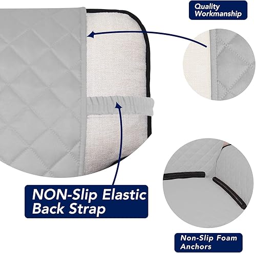 Miniatura 3 de PureFit - Funda de sofá acolchada y reversible, resistente al agua, protector de muebles, lavable, antideslizante, con correas elásticas, para niños