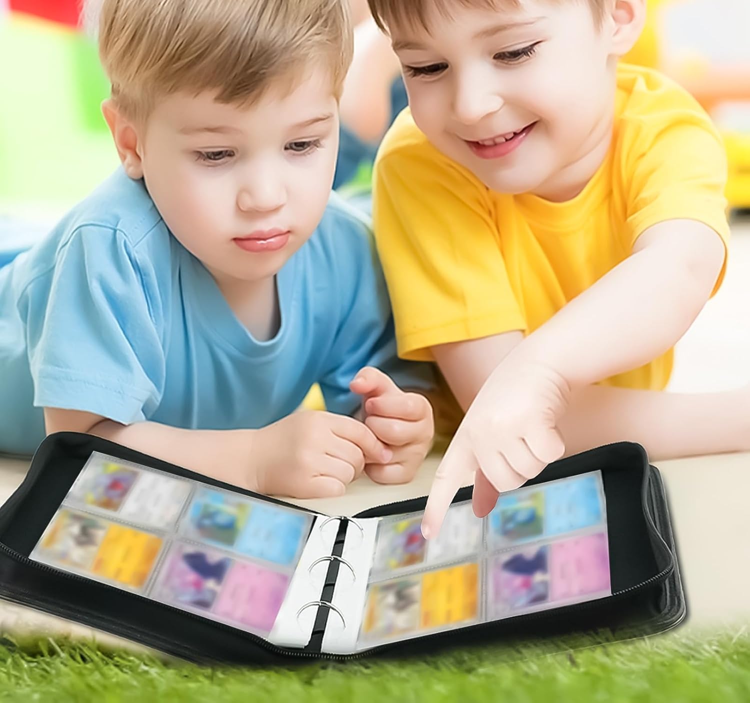 2pcs Card Binder 4 Pocket, Premium Zip Trading Card Binder, Collectible Trading Card Album, Graded Card Binder, For M Tg T Cg Sports Cards(400 Pocket)