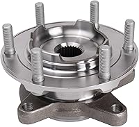 Vista 4 de TRQ - Juego de conjunto de rodamiento y cubo de rueda delantera (2 piezas)