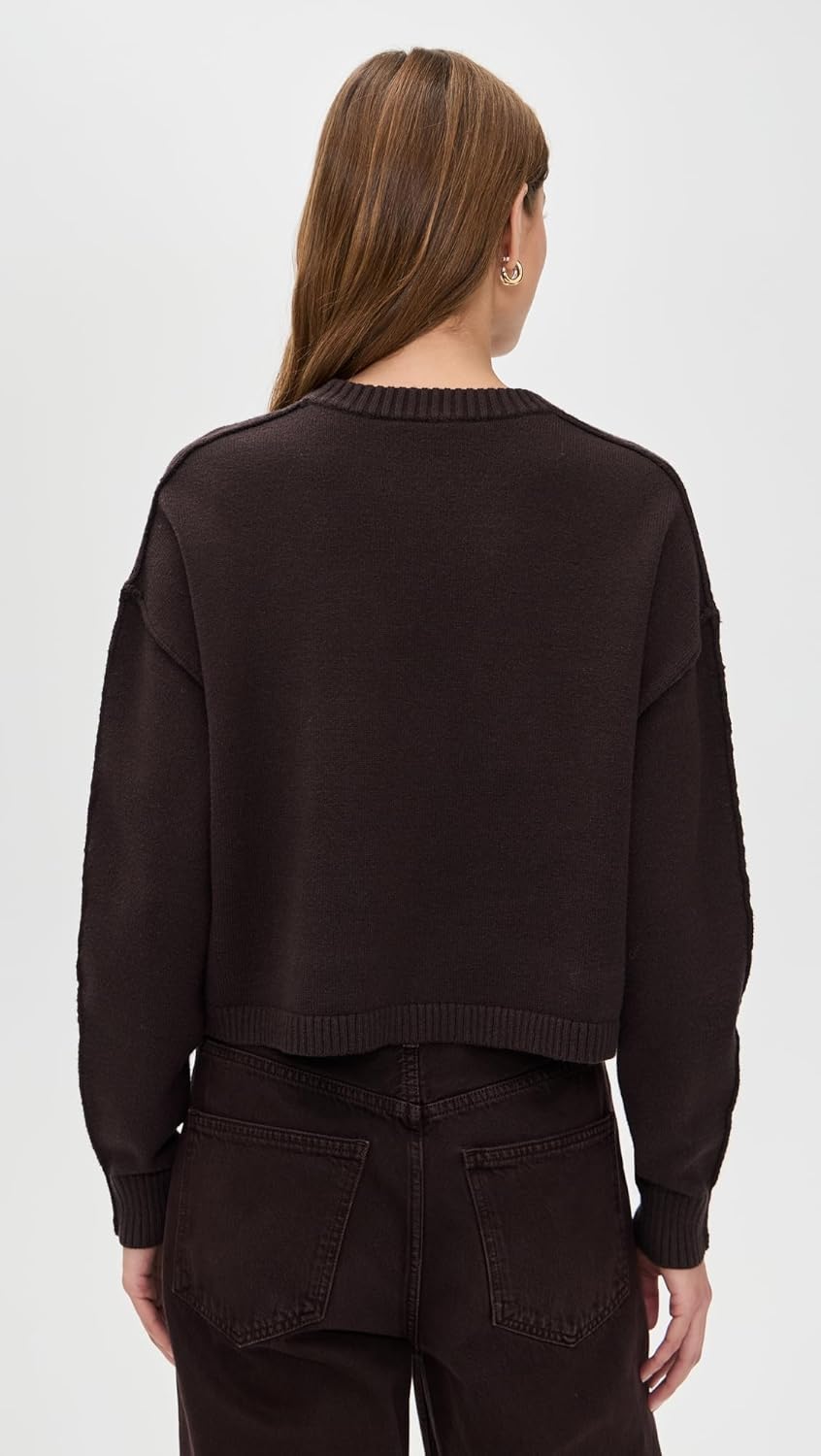 Good American Women's Cozy Knit Crew Neck Sweatshirt - Image 3