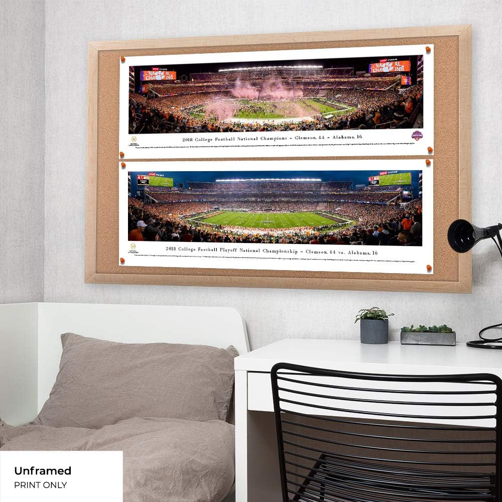 Clemson Tigers - 2018 College Football National Champions - College Posters, Framed Pictures and Wall Decor by Blakeway Panoramas