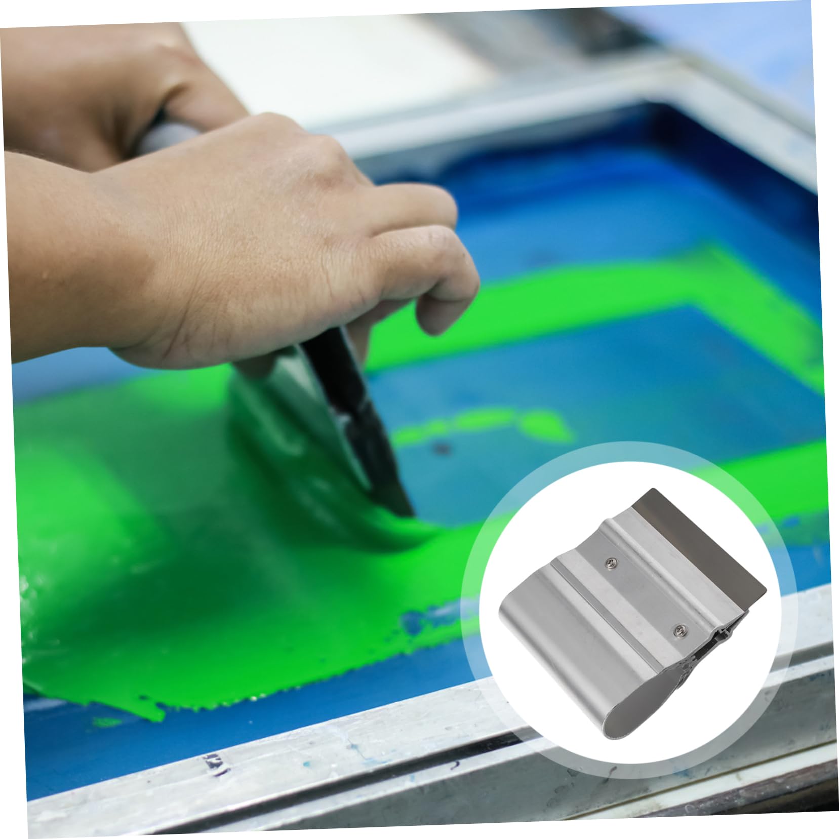 DIYEAH High-Durability Squeegee Carbide Scraper Stainless Steel Easy Handling Professional Printing Supply
