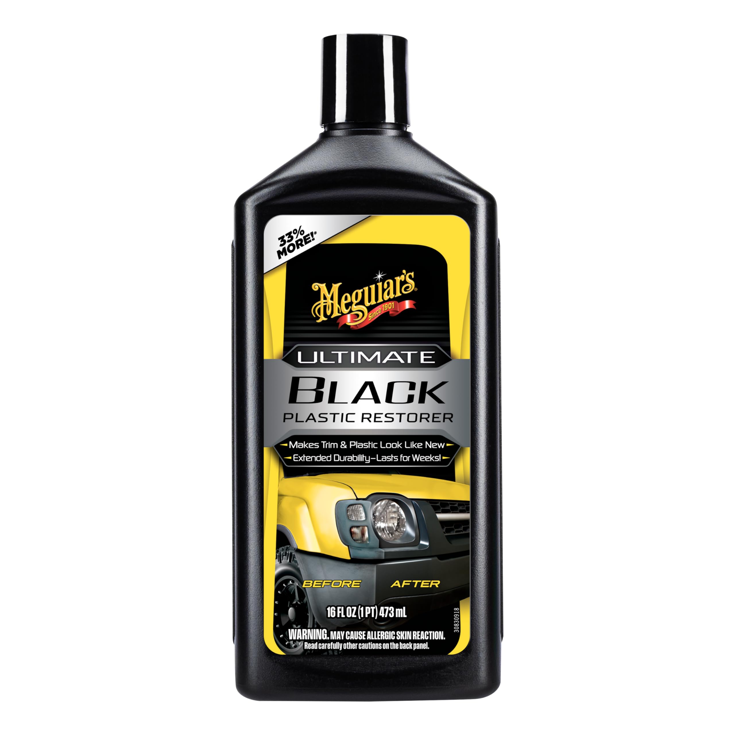 Meguiar's Ultimate Black Plastic Restorer - Kunststoffpflege Auto - Zierleisten & Stoßfänger - hervorragender UV-Schutz und Glanz - Schutz… – Ansicht 2