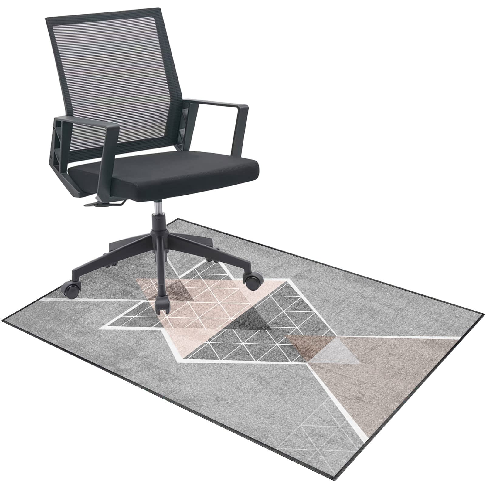 EYZO Chair Mat For Carpeted Floor 90 × 120 cm Office Chair Mat, Gaming Chair Mat, Multi-Purpose Carpet Protector, Desk Chair For Carpeted And Hardwood Floor, Rug Protects Floors Floor Mat