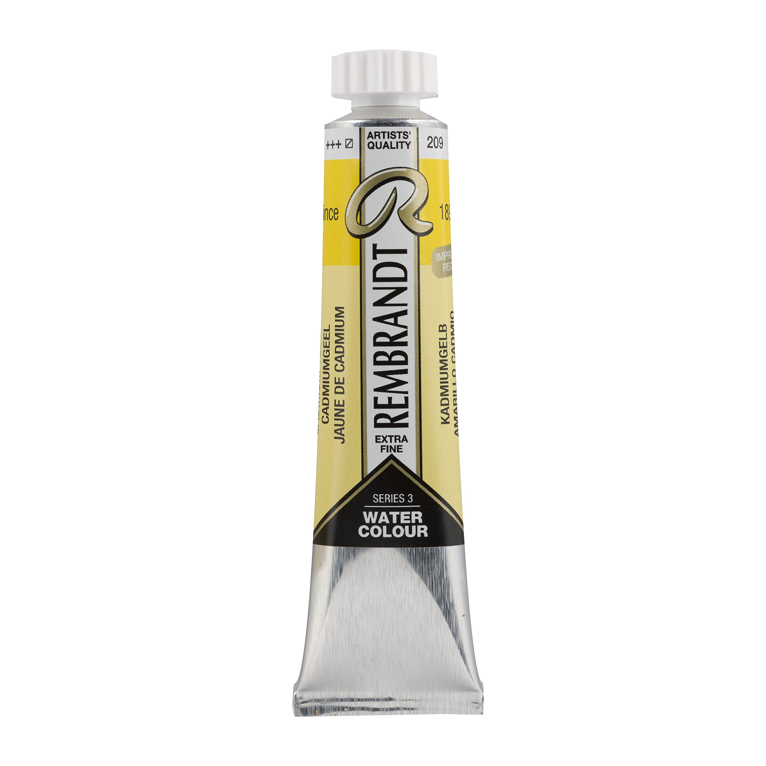 Rembrandt Cadmium Yellow Watercolour - 209-20 Ml Tube - Professional Artist Quality - Highest Lightfastness - Pure Gum Arabic - Made In Netherlands