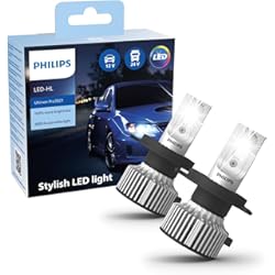 Tipos De Faros Led Para Autos Philips Ultinon Pro3021 LED faros delanteros (H4), luz blanca fría de 6.000K, paquete doble