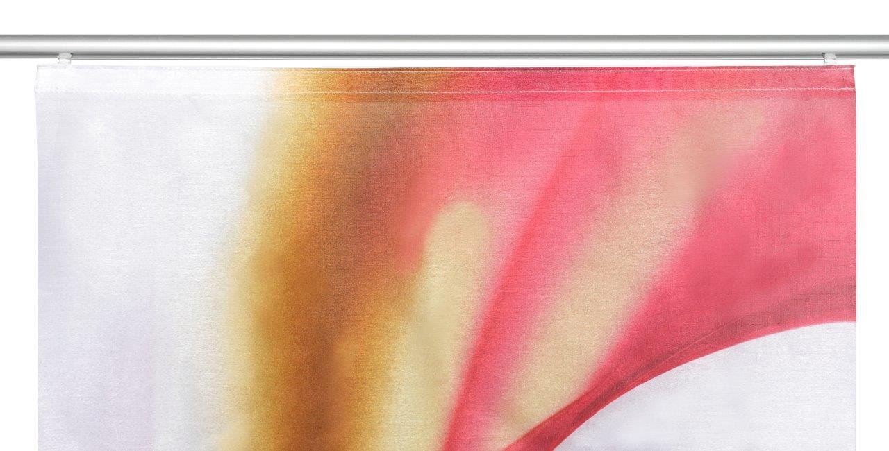 Home Fashion 87603-707 Redfield Panneau Japonais Polyester Rouge 245 x 60 cm