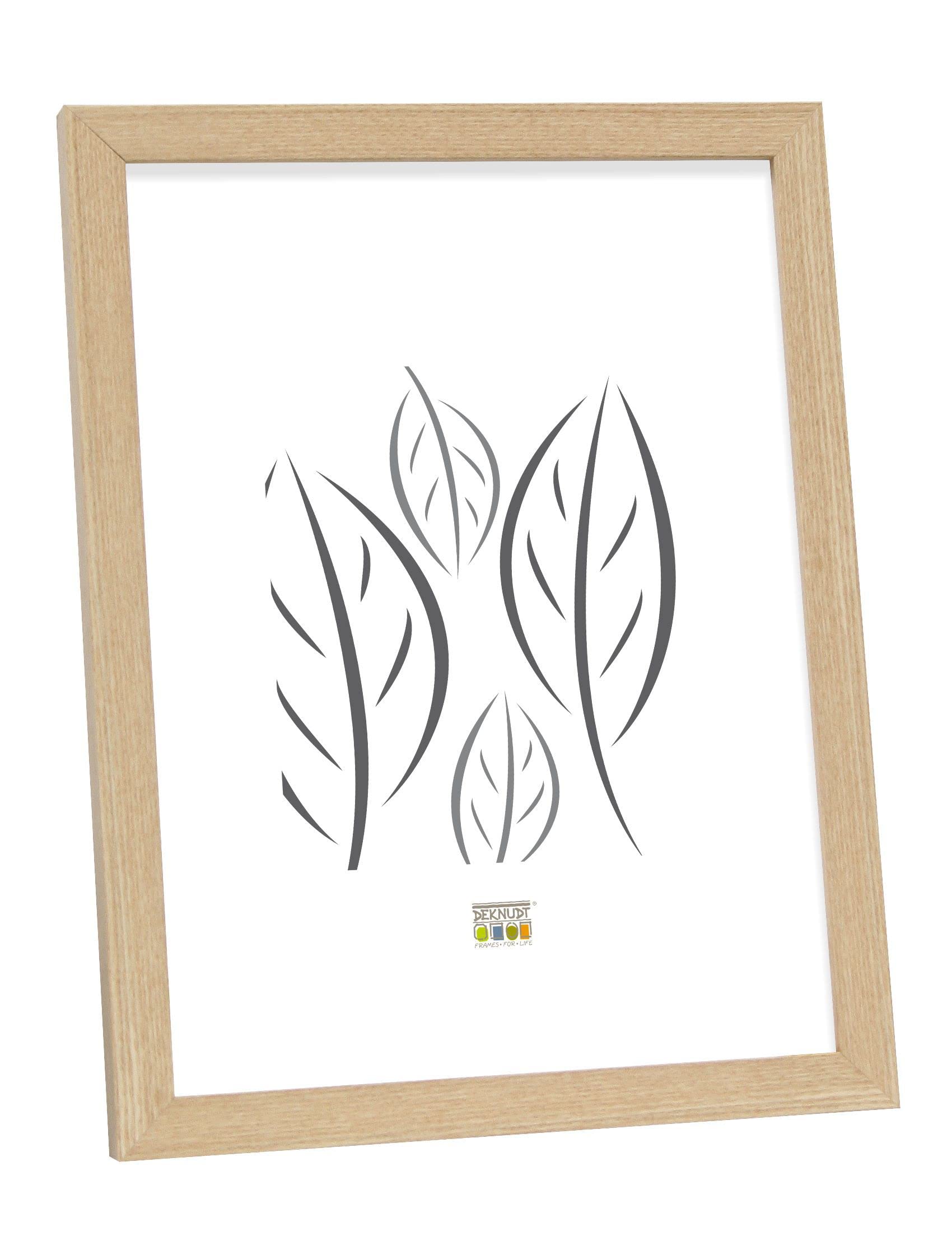 Deknudt Frames S44CH1-20.0X30.0 Basic Narrow Wood/MDF Photo Frame Oak 33.5 x 23.5 x 1.33 cm