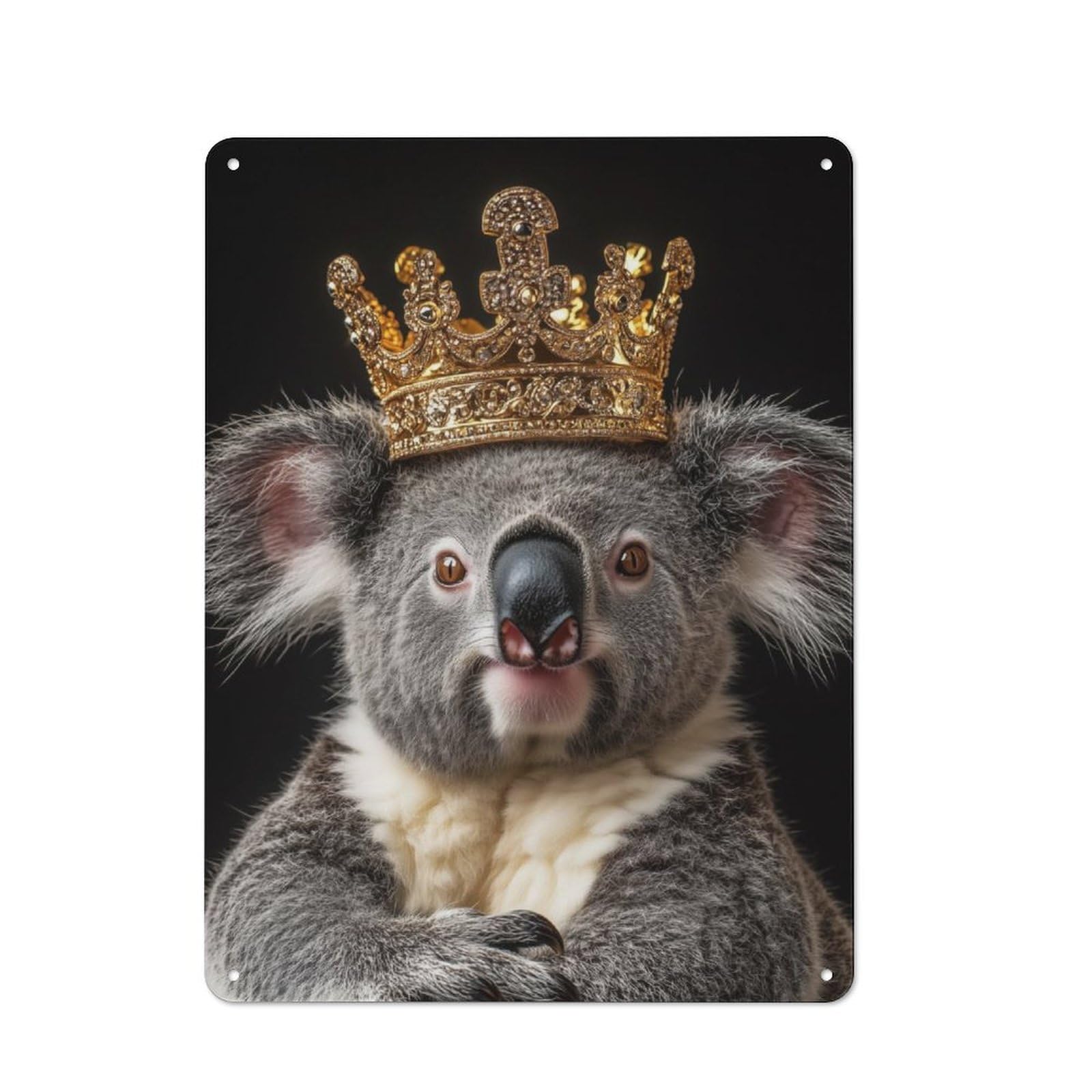 Junmoney Koala King Vintage Vintage Tin Sign 40X30cm, Cafe Wall Decor For Bakery, Diner, Cafe Or Family Room
