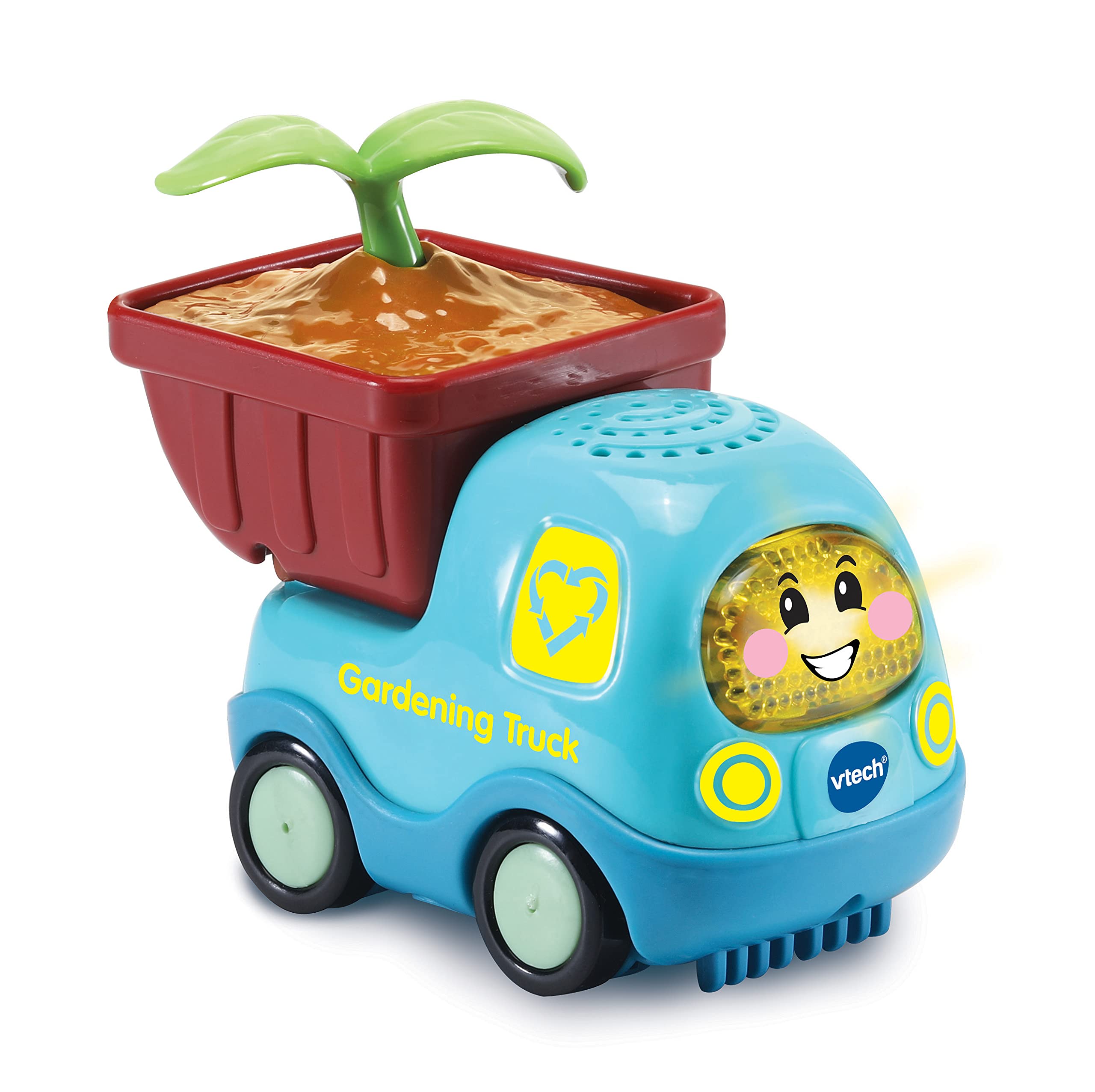 VTech Toot-Toot Drivers Special Edition Gardening Truck | Interactive Toddlers Toy for Pretend Play with Lights & Sounds | 12 Months, 2, 3, 4 + Years, English Version,Blue,‎5.8 x 8.75 x 7.3 cm