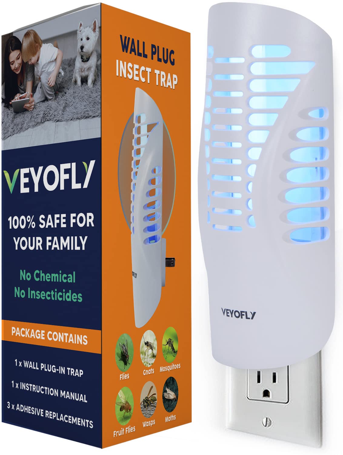 Photo 1 of VEYOFLY Flying Insect Trap 1-PACK WHITE DEVICE