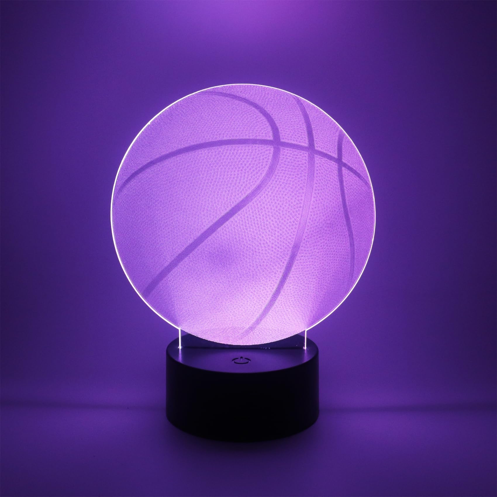 Hguangs Basketball Gifts 3D Optical Illusion Night Light Bedroom Home Office Decoration 7 Colors Changing Touch Control Birthday Christmas